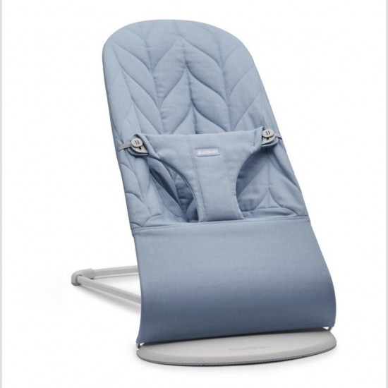 BABYBJORN BLISS COTTON šūpuļkrēsls 2 vienā Zils BABYBJORN BLISS COTTON šūpuļkrēsls 2 vienā Zils